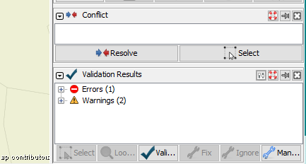 A validation error