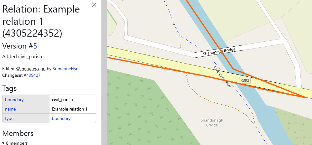 valid relation in OSM