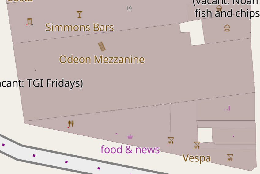 Some restaurants in London (vector)