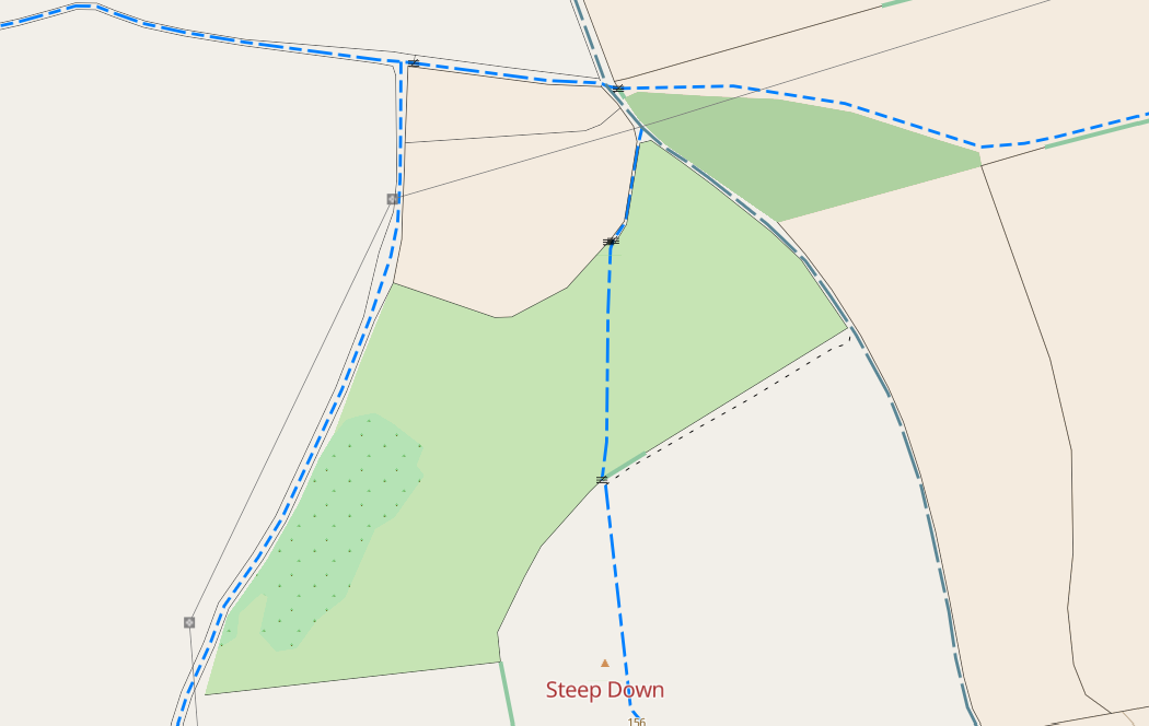 Some bridleways and restricted byways near Worthing